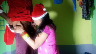 Special XXX Christmas 2022! Fucking Hot Bengali Girl in Clear Hindi Talking