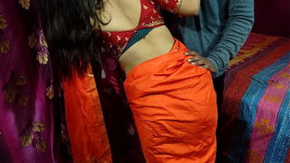 Cute Saree Bhabhi Gets Naughty With Her Devar For Rough Hard Anal Sex After Ice Massage